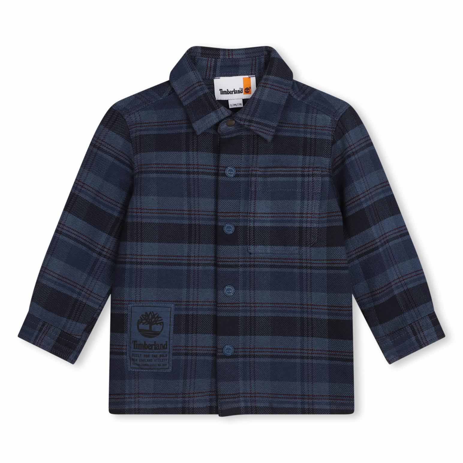Timberland Twill Checked Shirt 2Y - 4Y