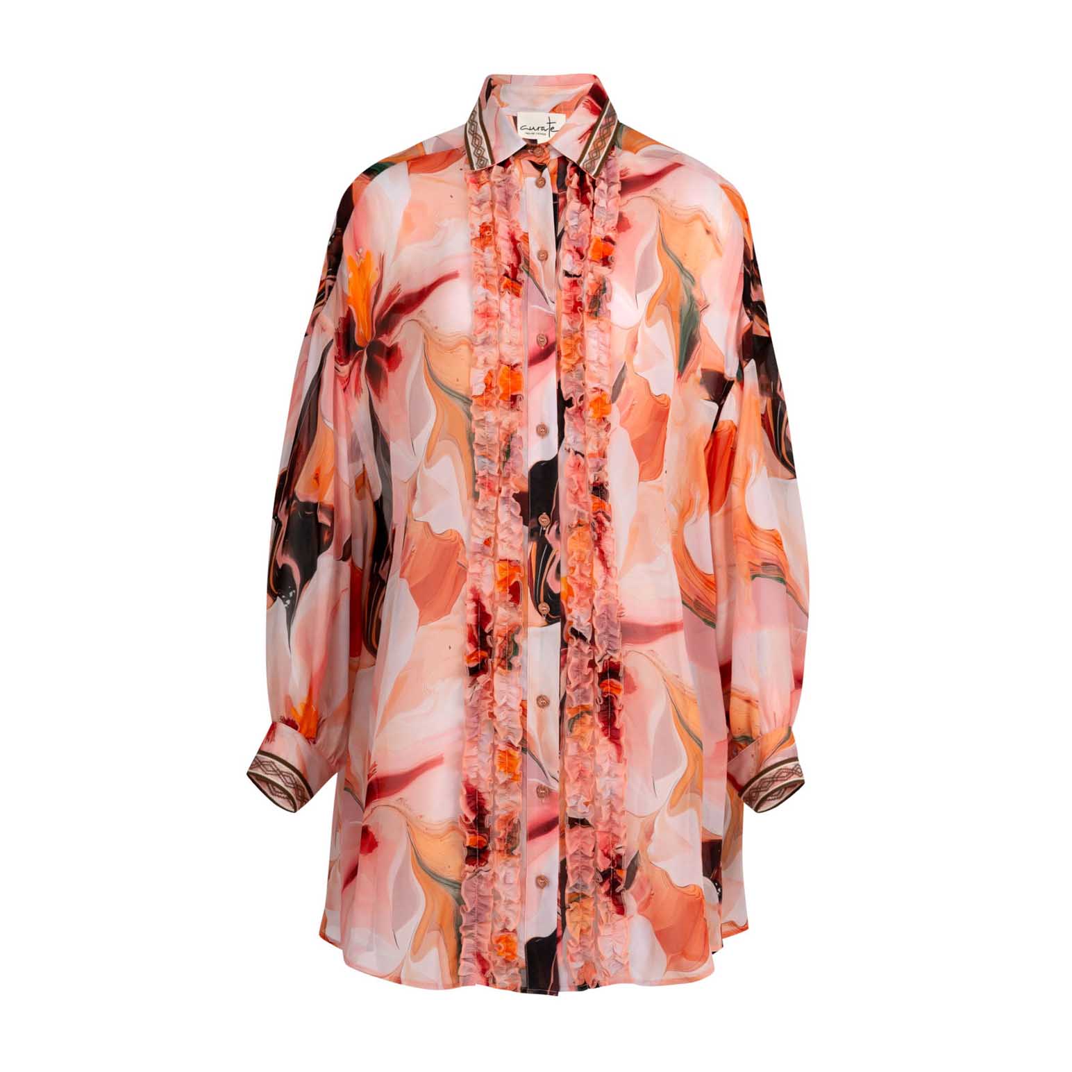 Curate Shadow Frill Top