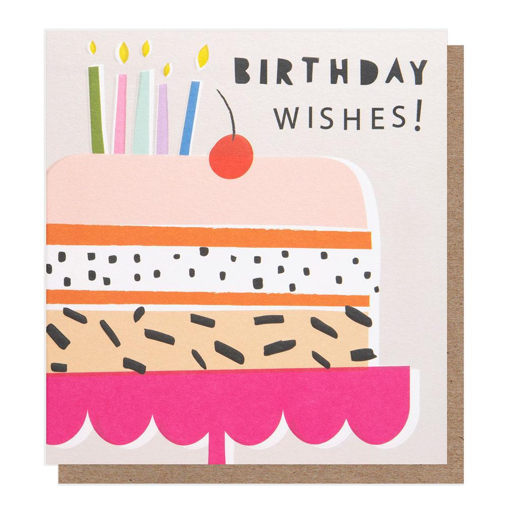 Caroline Gardner Birthday Wishes Cake Card
