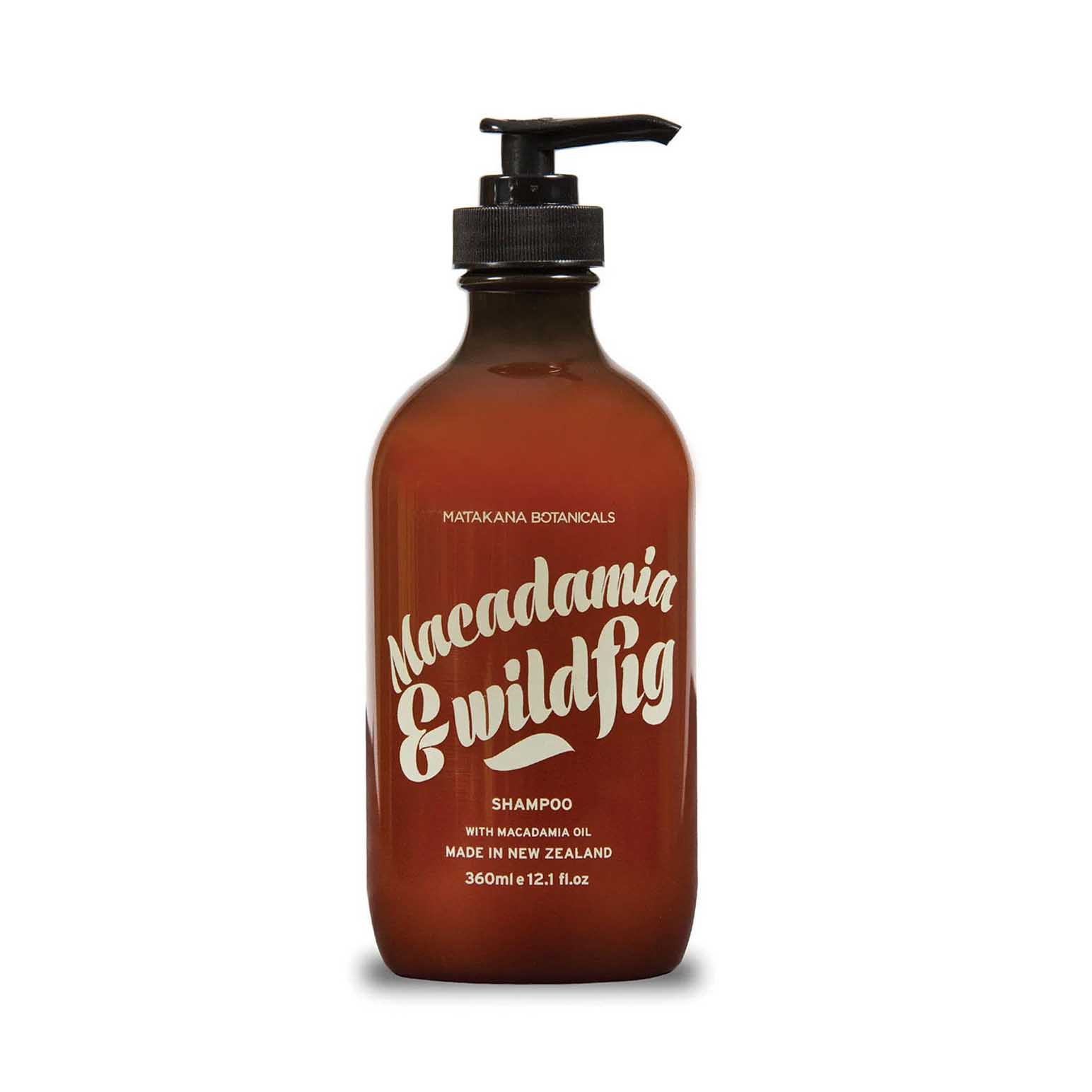 Matakana Botanicals Macadamia & Wild Fig Shampoo Pump 360ml