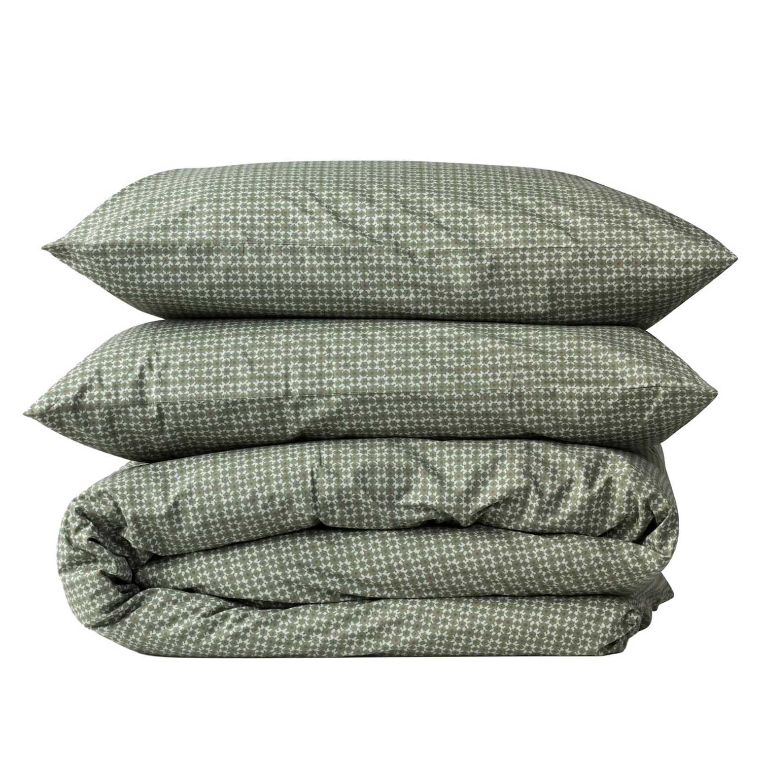 Citt&agrave; Porto Duvet Cover Kale/Shadow Q 210x210cm