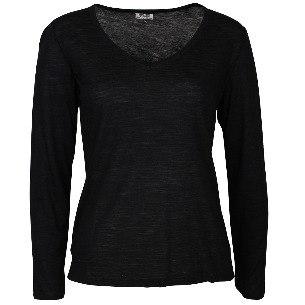 Zenza Caf&eacute; Long Sleeve Crew Neck Top