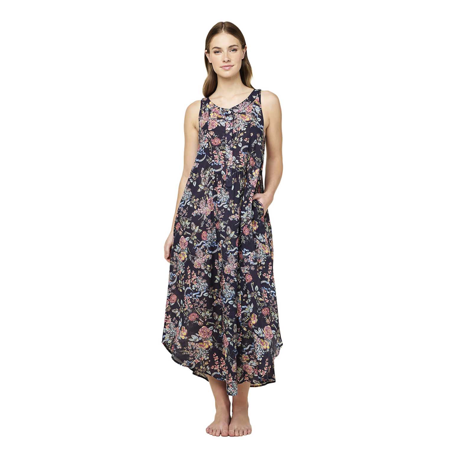 Papinelle Layla Panel Front Maxi Nightie