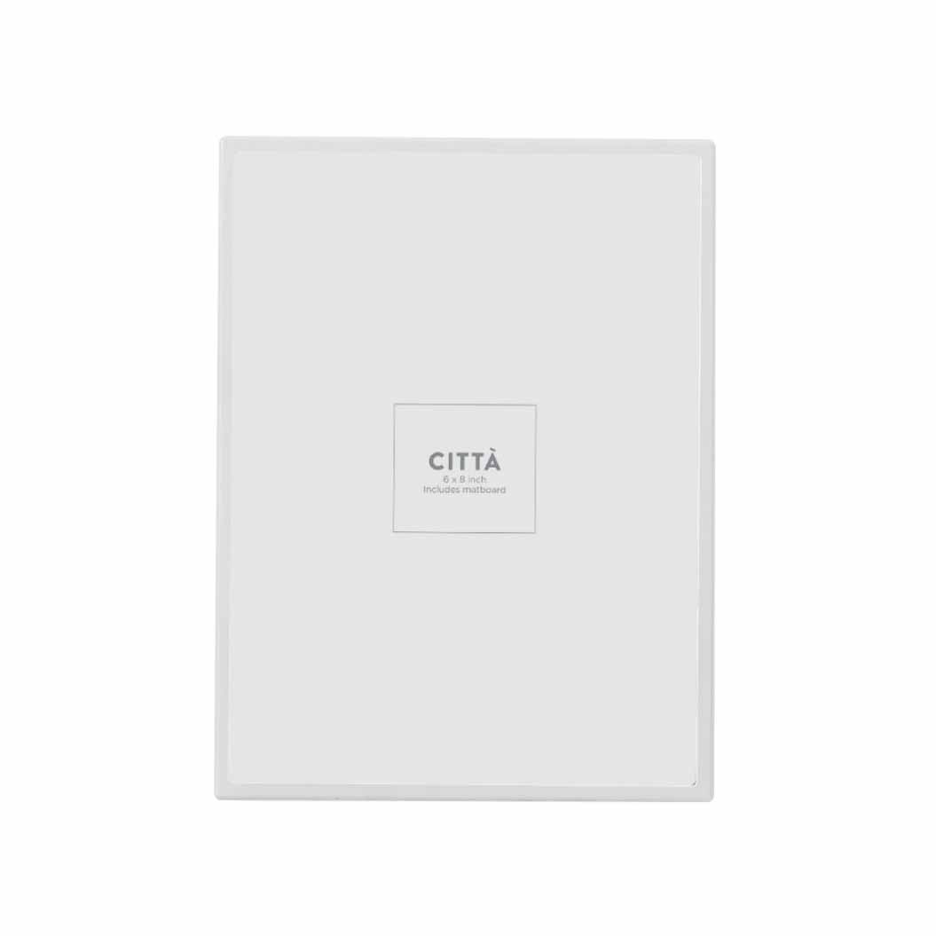 Città Metal Photo Frame White (Photo 4x6in) 15x3.5x20cm