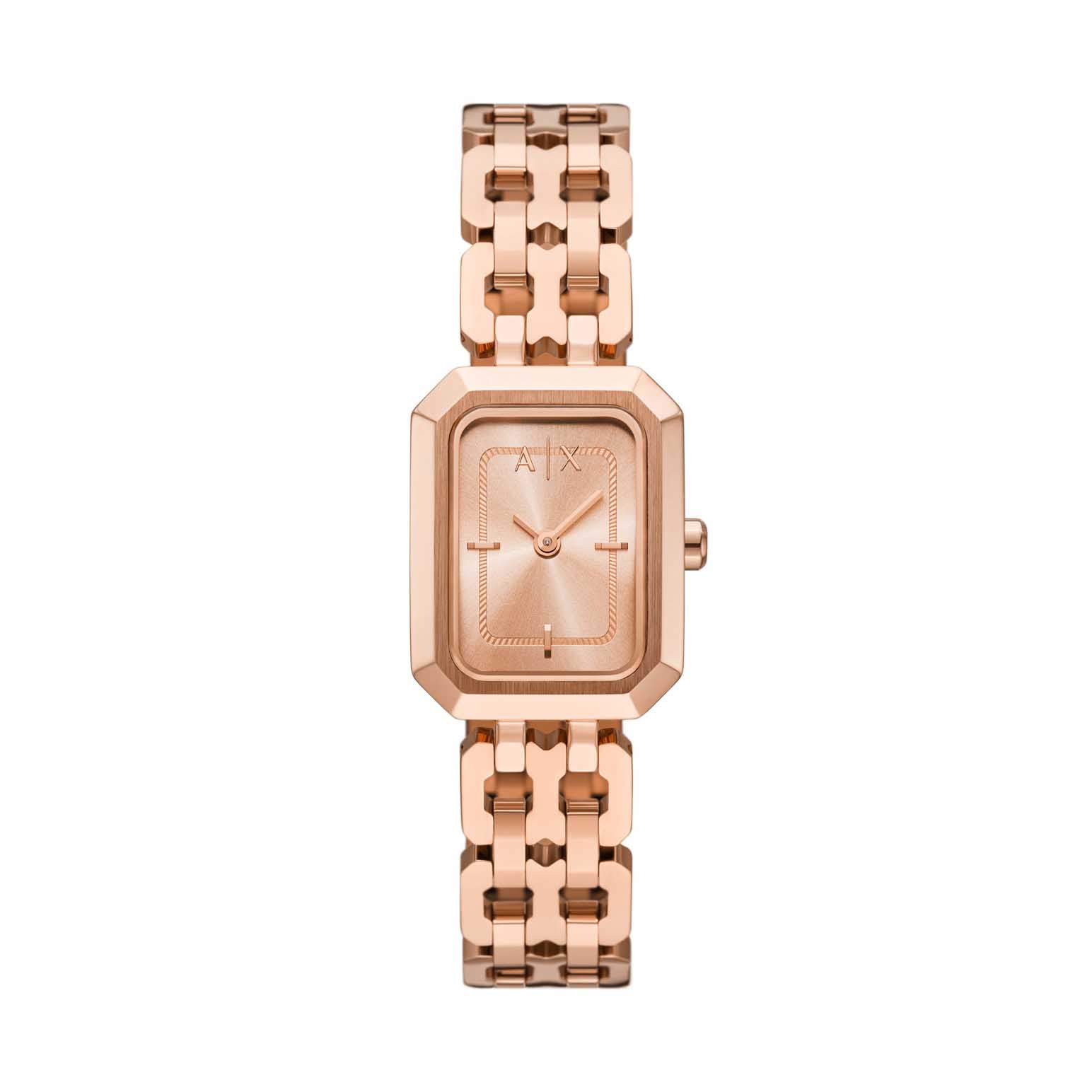 Armani Exchange Two-Hand Rose Gold-Tone Stainless Steel Watch AX5814