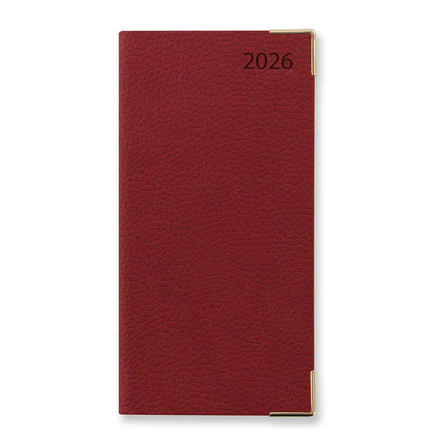 Letts of London Diary Connoisseur Slim WTV English Red 2026