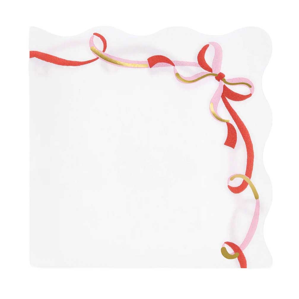 Meri Meri Ribbon Bow Small Napkins x 16