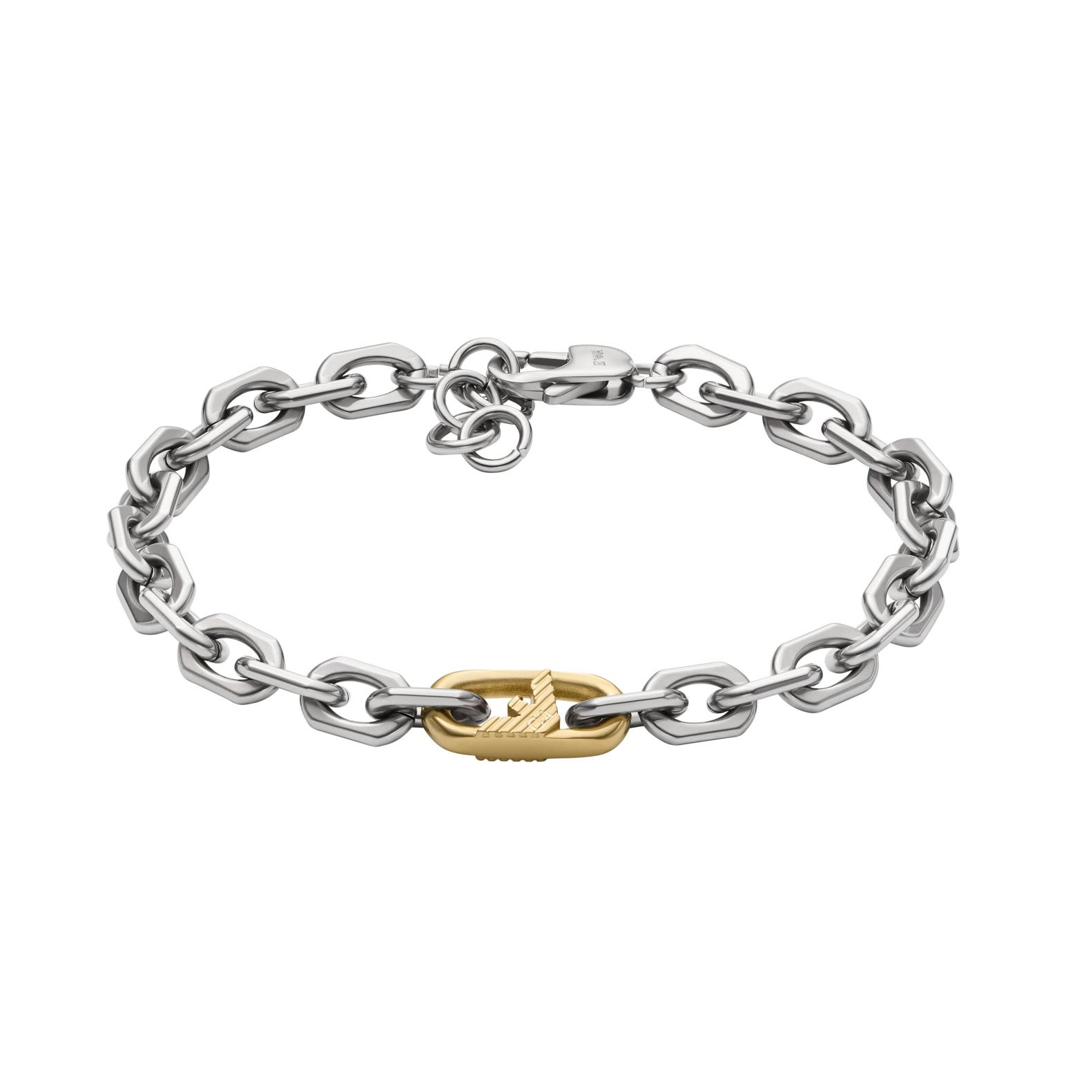 Emporio Armani Two-Tone Stainless Steel Chain Bracelet
