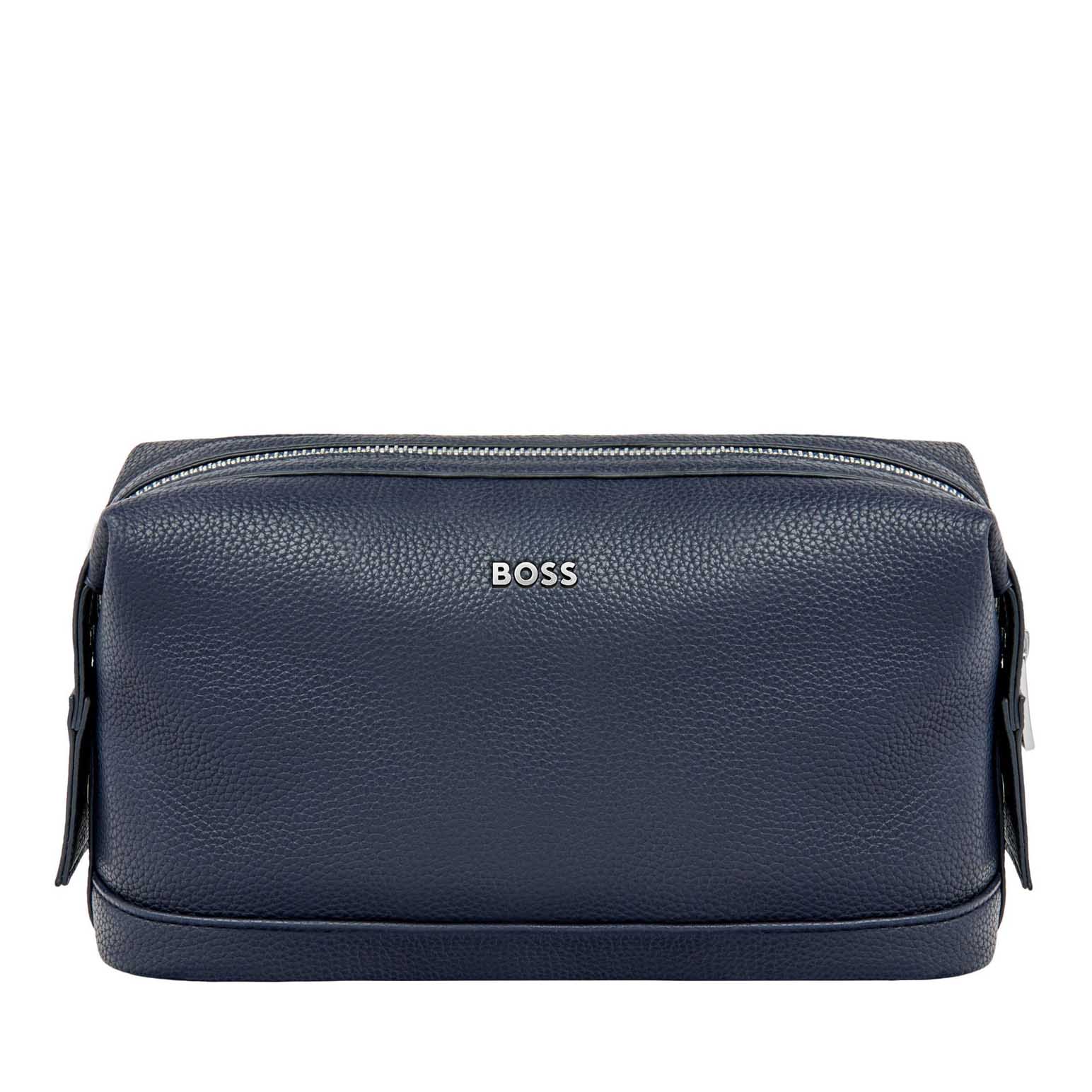 BOSS Classic Grained Navy Toiletry Bag