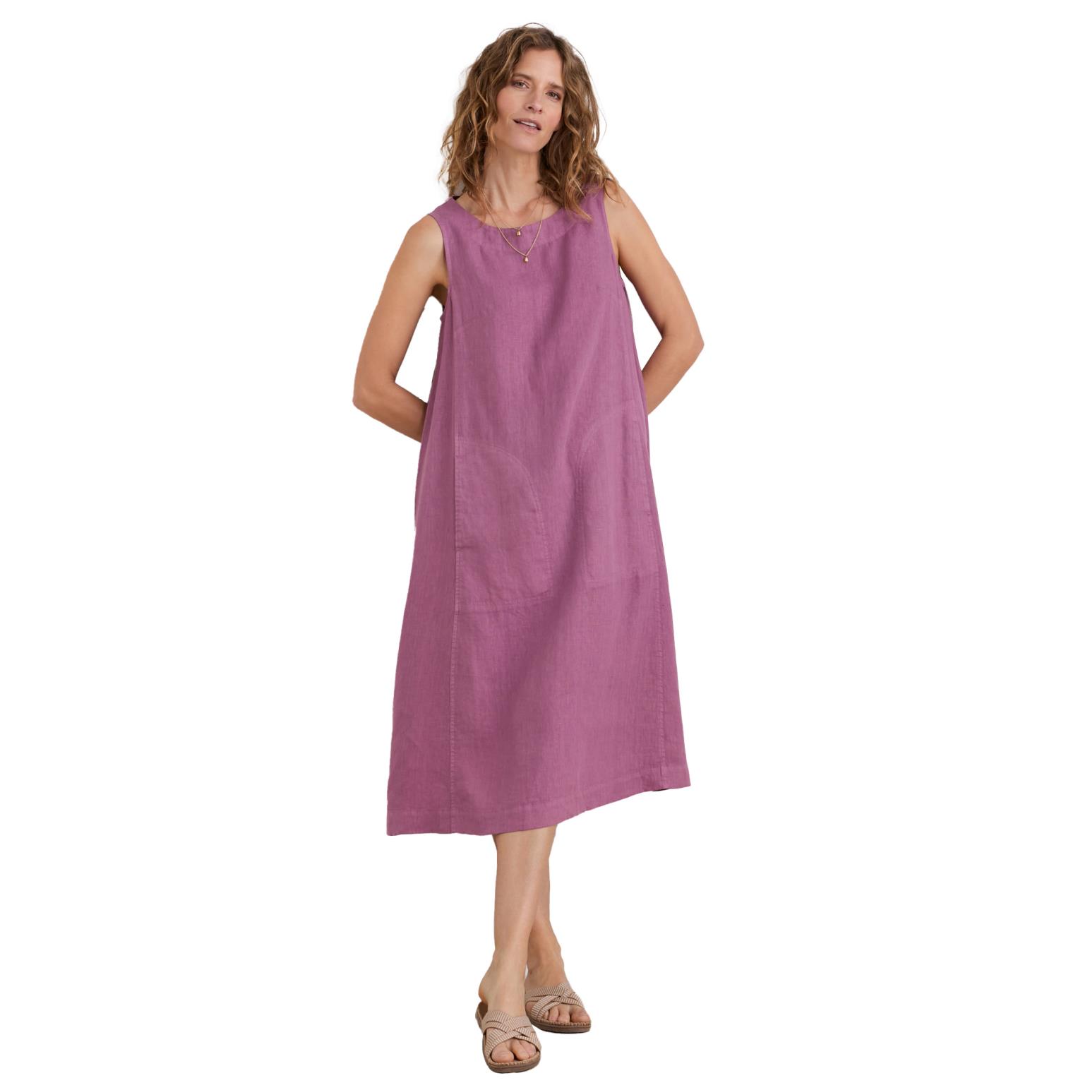 Seasalt Cornwall Cresting Waves Dress Thistle