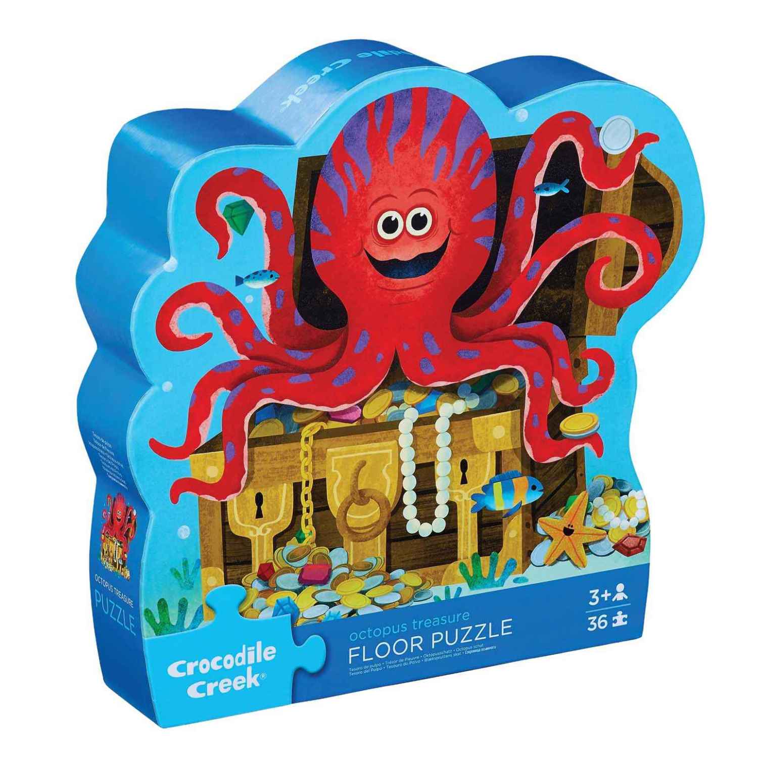 Crocodile Creek 36Pc Floor Puzzle - Octopus Treasure