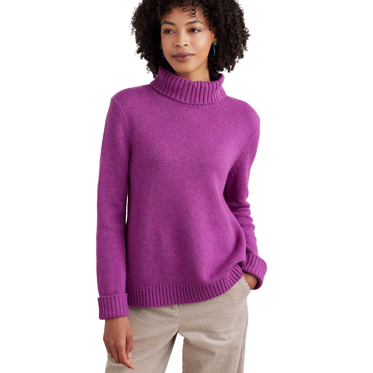Seasalt Cornwall Braque Jumper Wild Orchid