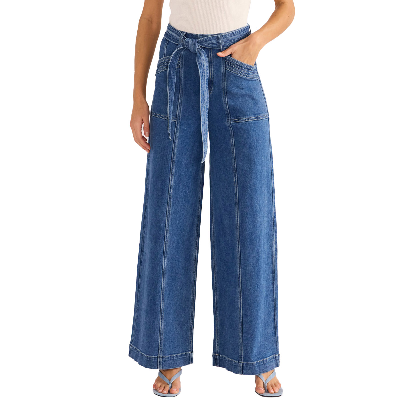 MINKPINK Ellis Denim Panel Jean