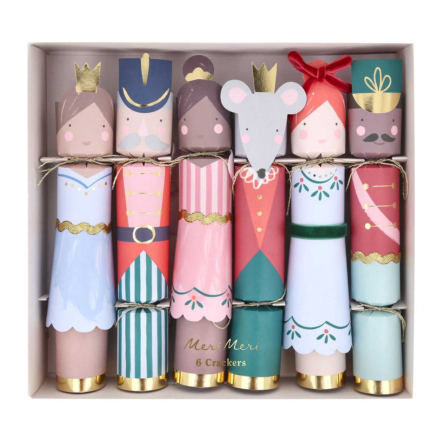 Meri Meri Nutcracker Ballet No-Snap Crackers x 6