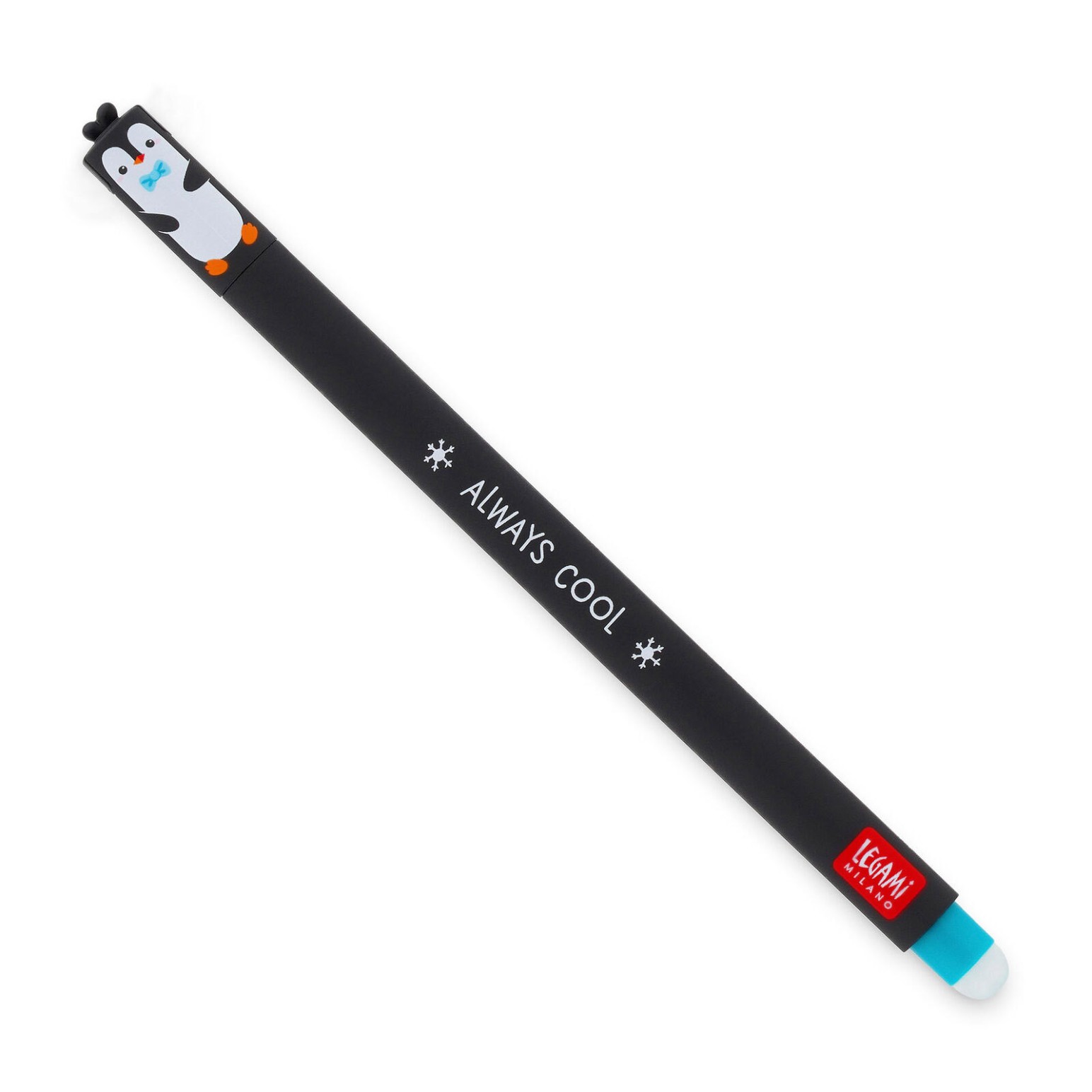 Legami Penguin Erasable Pen - Turquoise Ink
