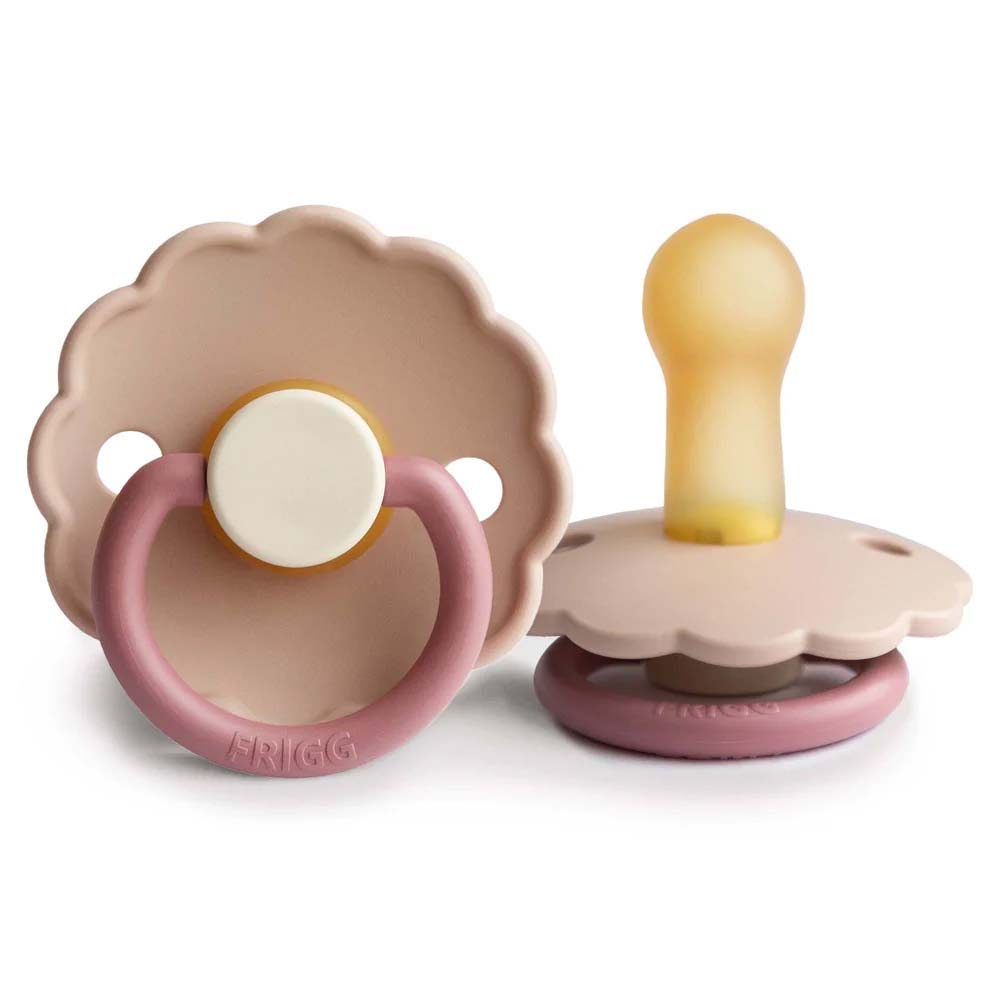 FRIGG Round Pacifier - Daisy Latex Size 2