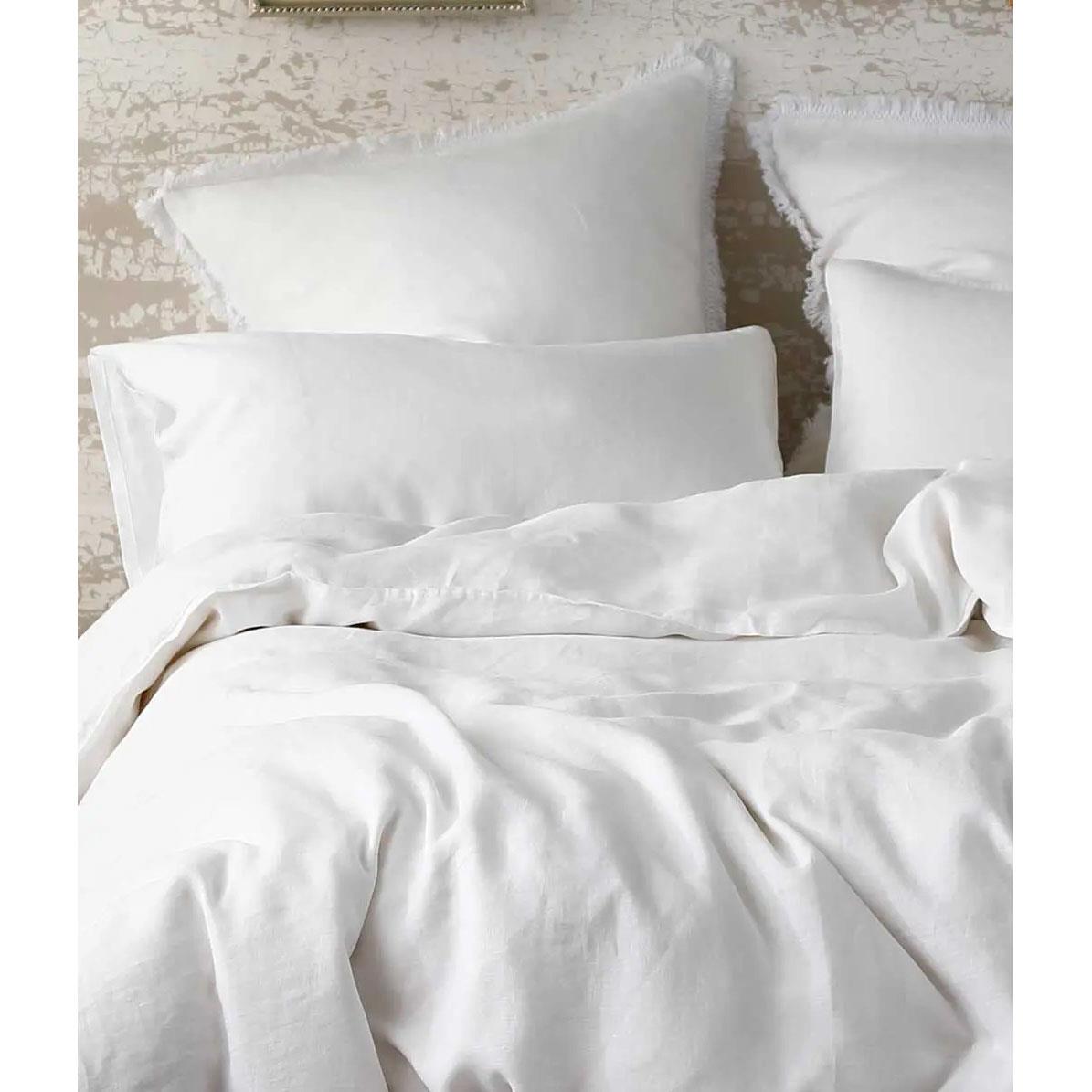 MM Linen Laundered Linen Tassel Pillowcover Set
