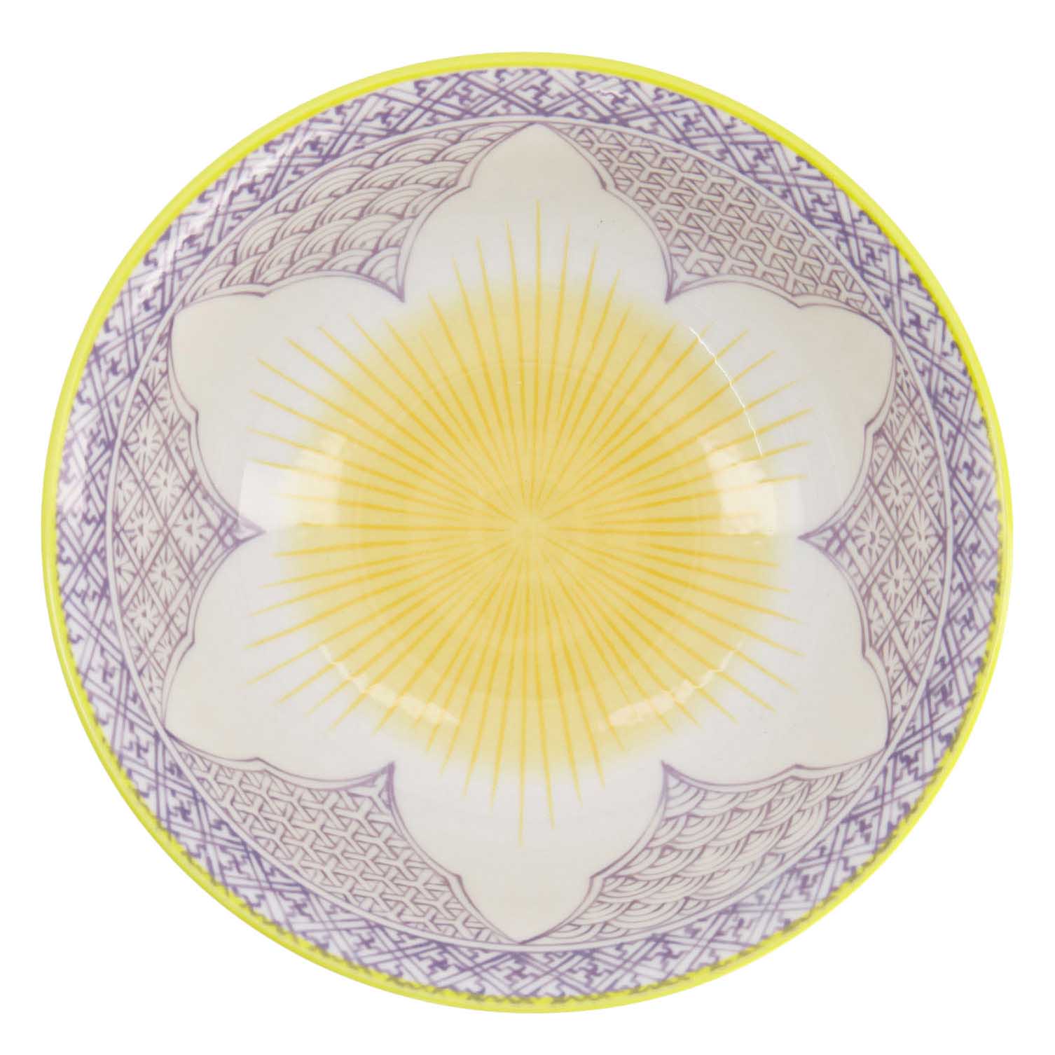 Tokyo Design Studio Lily Flower Ramen Bowl 20.5x8cm Purple