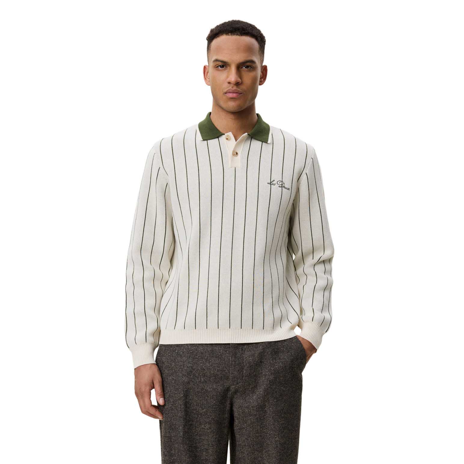 Les Deux Signature Knitted LS Polo