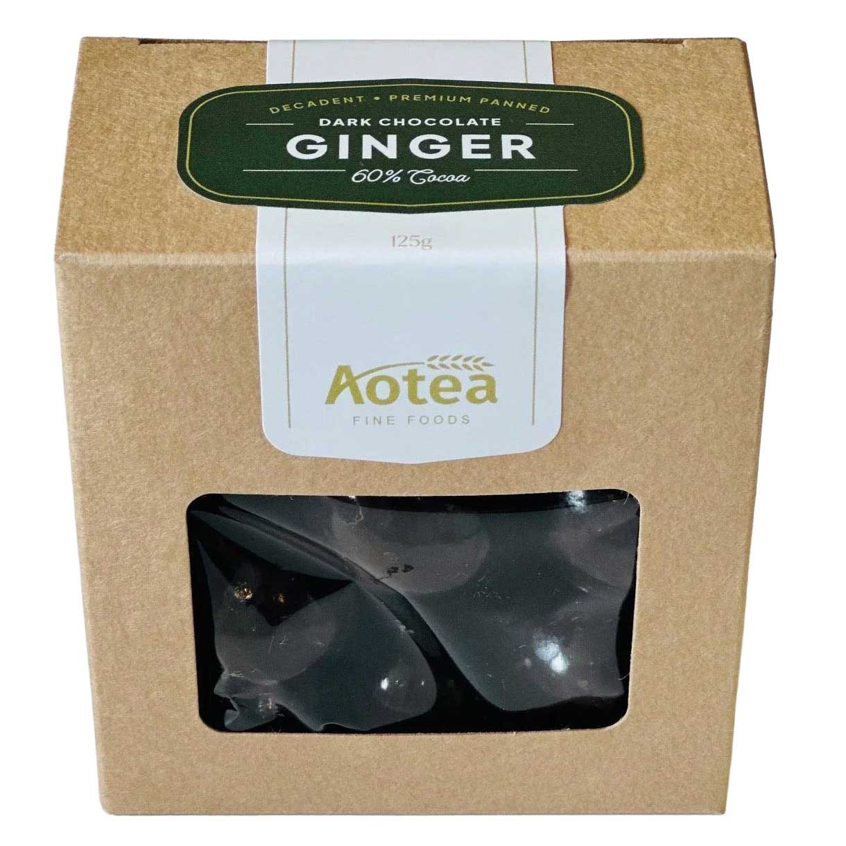 Aotea Fine Foods Dark Chocolate Gingers 125g