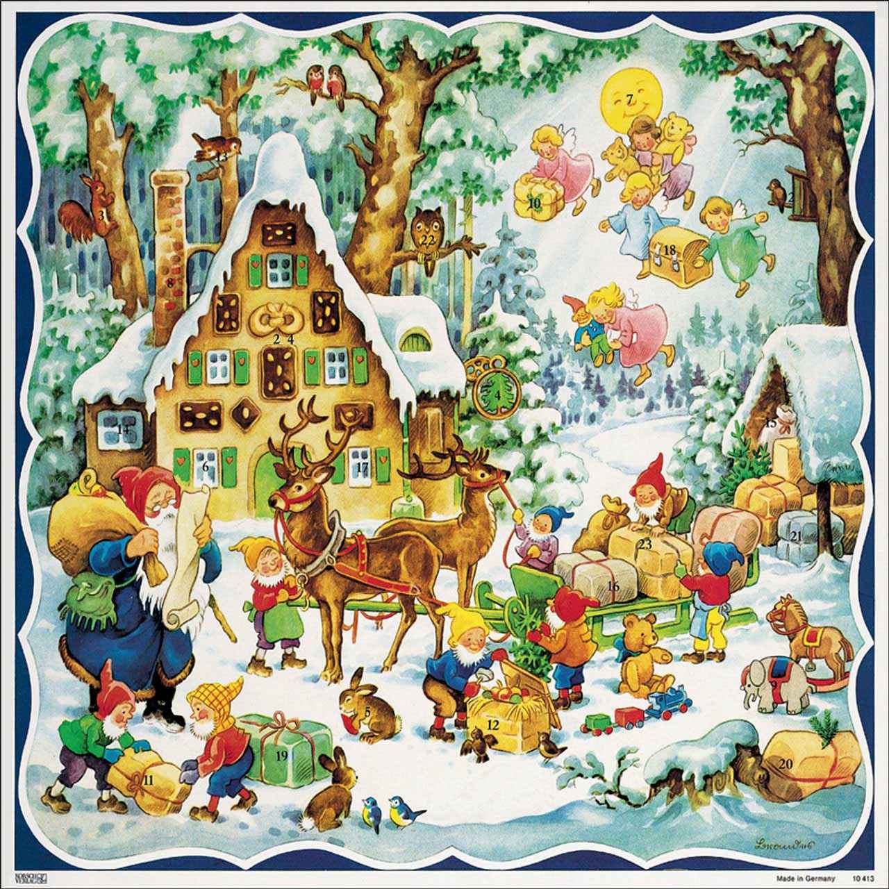 Korsch Verlag Gingerbread House Advent Calendar Poster 2026