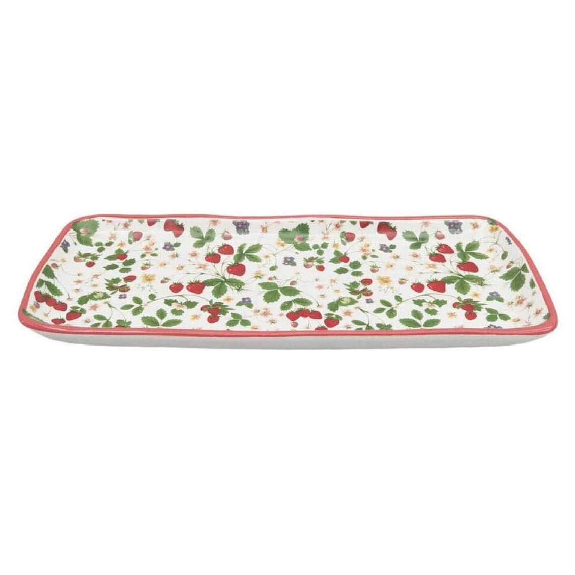 Urban Products Strawberry Fields Platter Red & Green 36x15cm