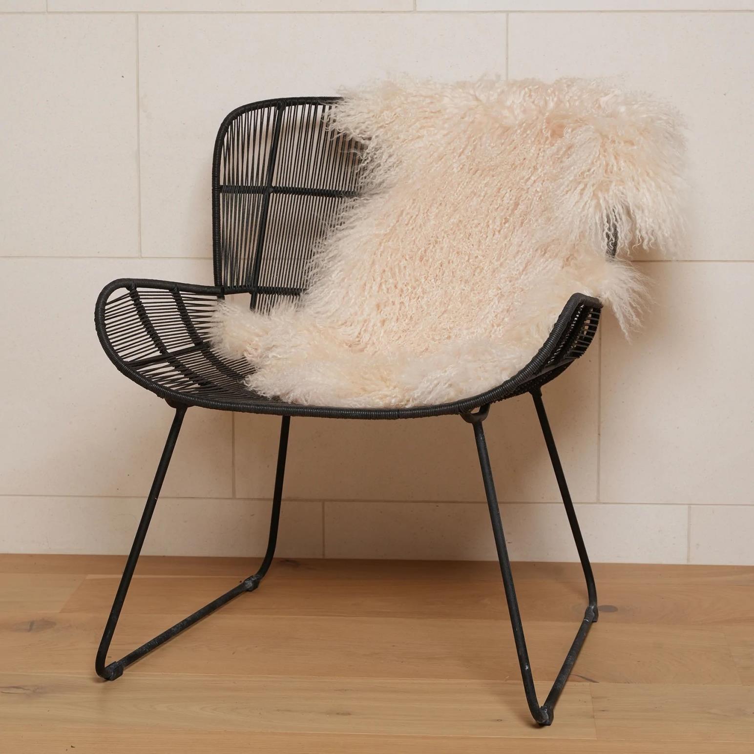 Home Lab Tibetan Lambskin Rug