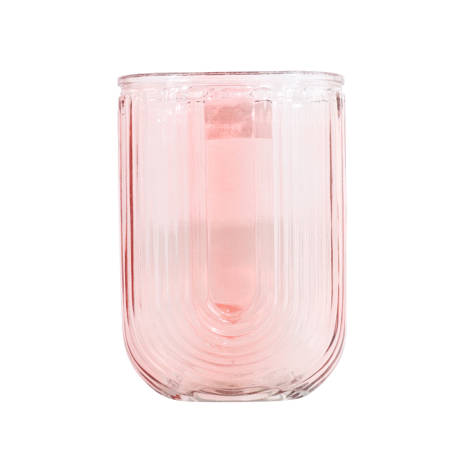 ImPres Rainbow Shaped Vase Pink 6x12.5cmx18cm