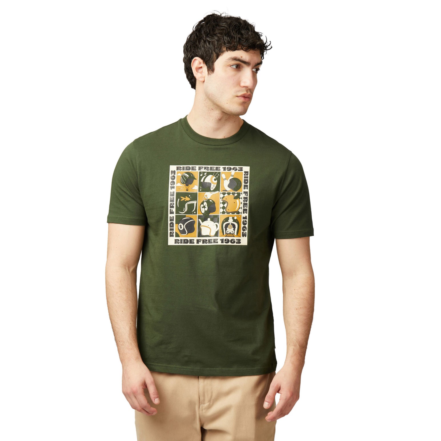 Ben Sherman Trippy Helmets Tee