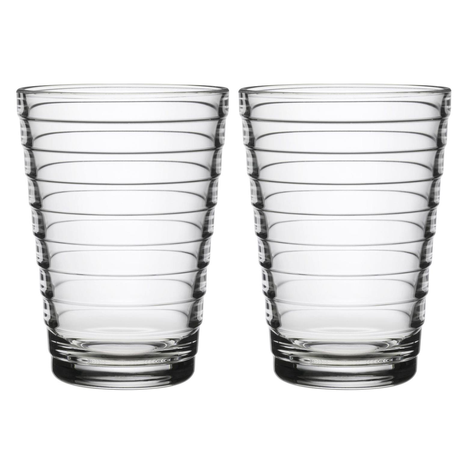 iittala Aino Aalto Tall Tumbler 330ml Clear Pair
