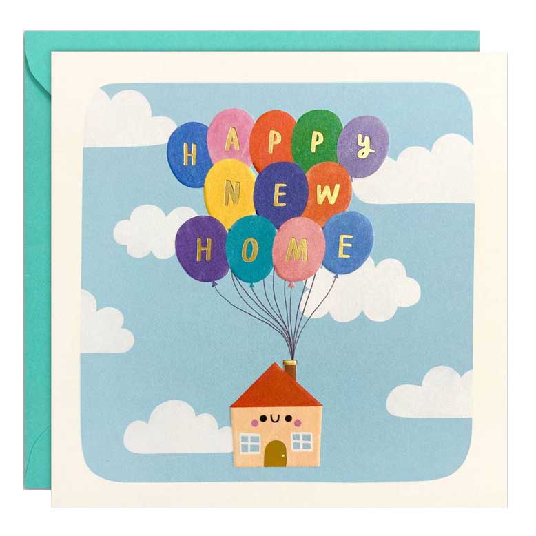 James Ellis Stevens Balloons New Home Card