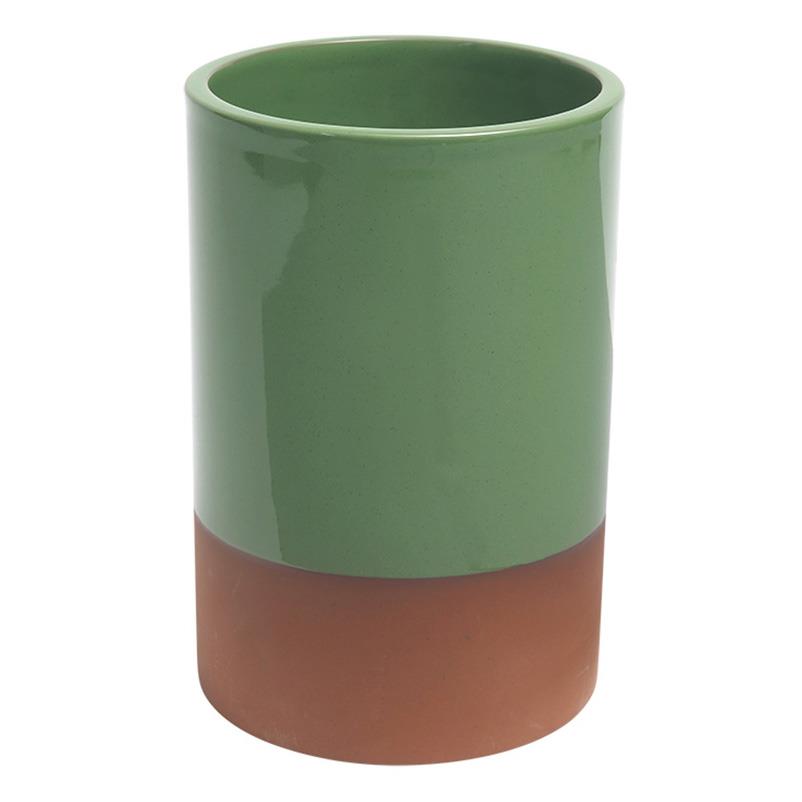 Dexam Sintra Glazed Terracotta Wine Cooler - Green