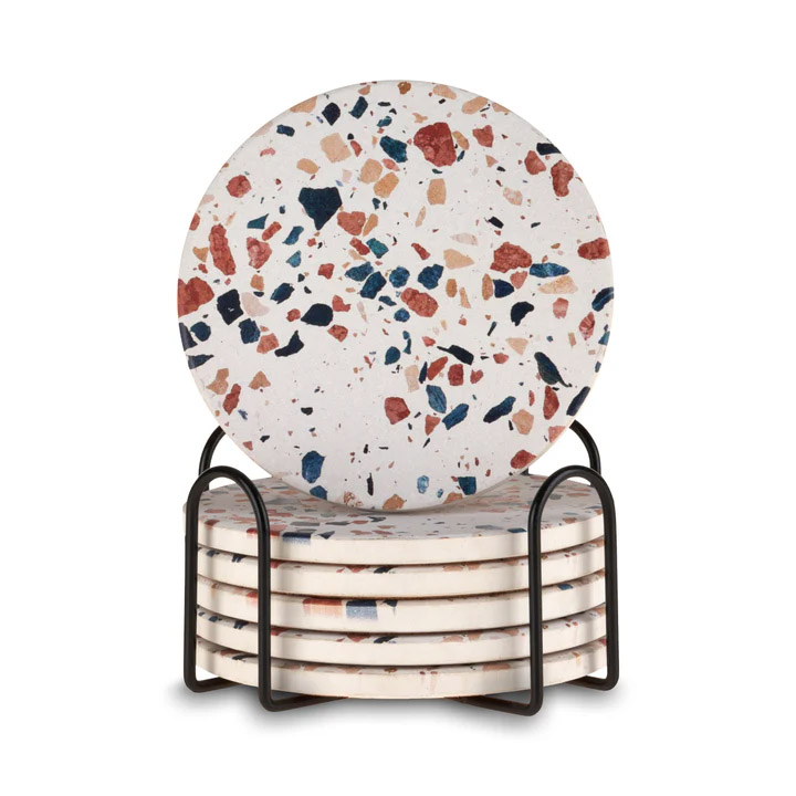 Twine Terrazzo Stoneware Coasters