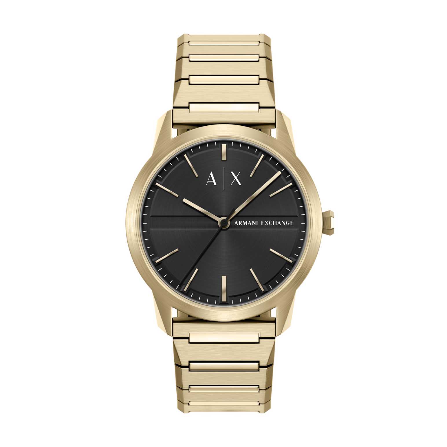 Armani Exchange Three-Hand Gold-Tone Stainless Steel Watch