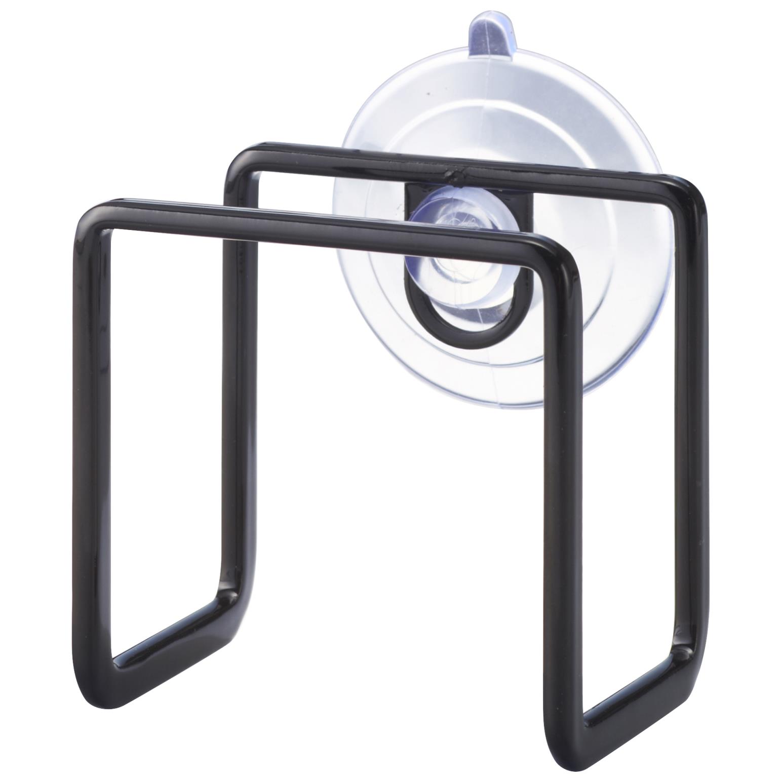 Yamazaki Tower Sponge Holder With Suction Cup Black