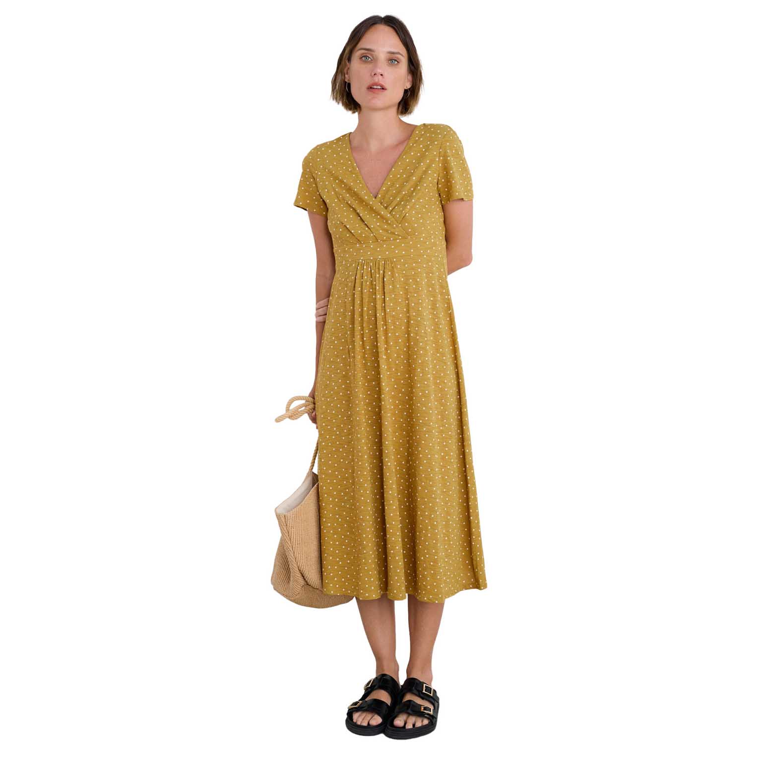 Seasalt Cornwall Chapelle Dress Rustic Spot Pear