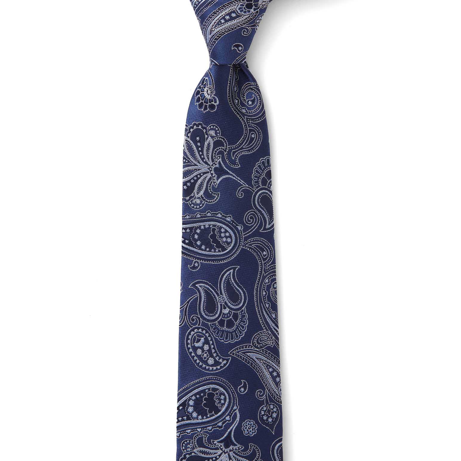 Joe Black Satin Paisley 7.5cm Tie