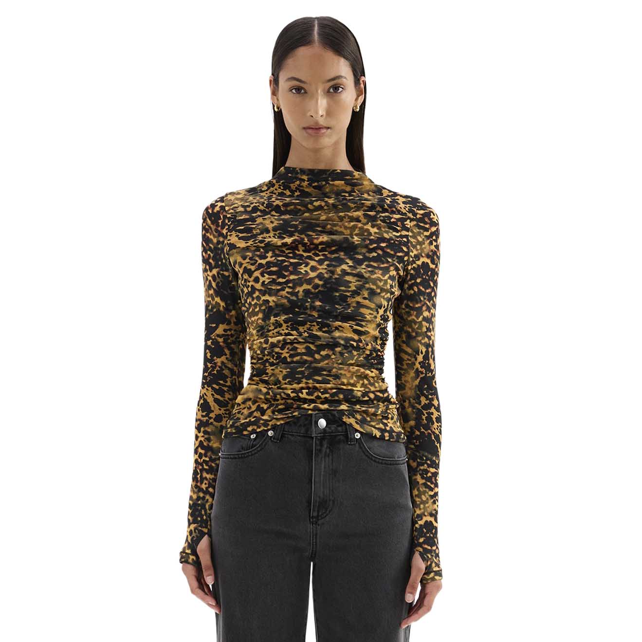 Nude Lucy Tora Mesh Long Sleeve Top