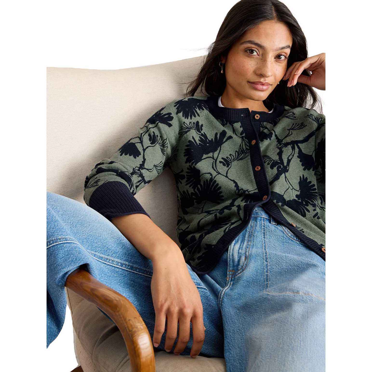 White Stuff Lulu Print Cardi