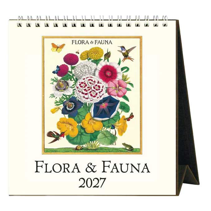 Cavallini Flora & Fauna Desk Calendar 2027