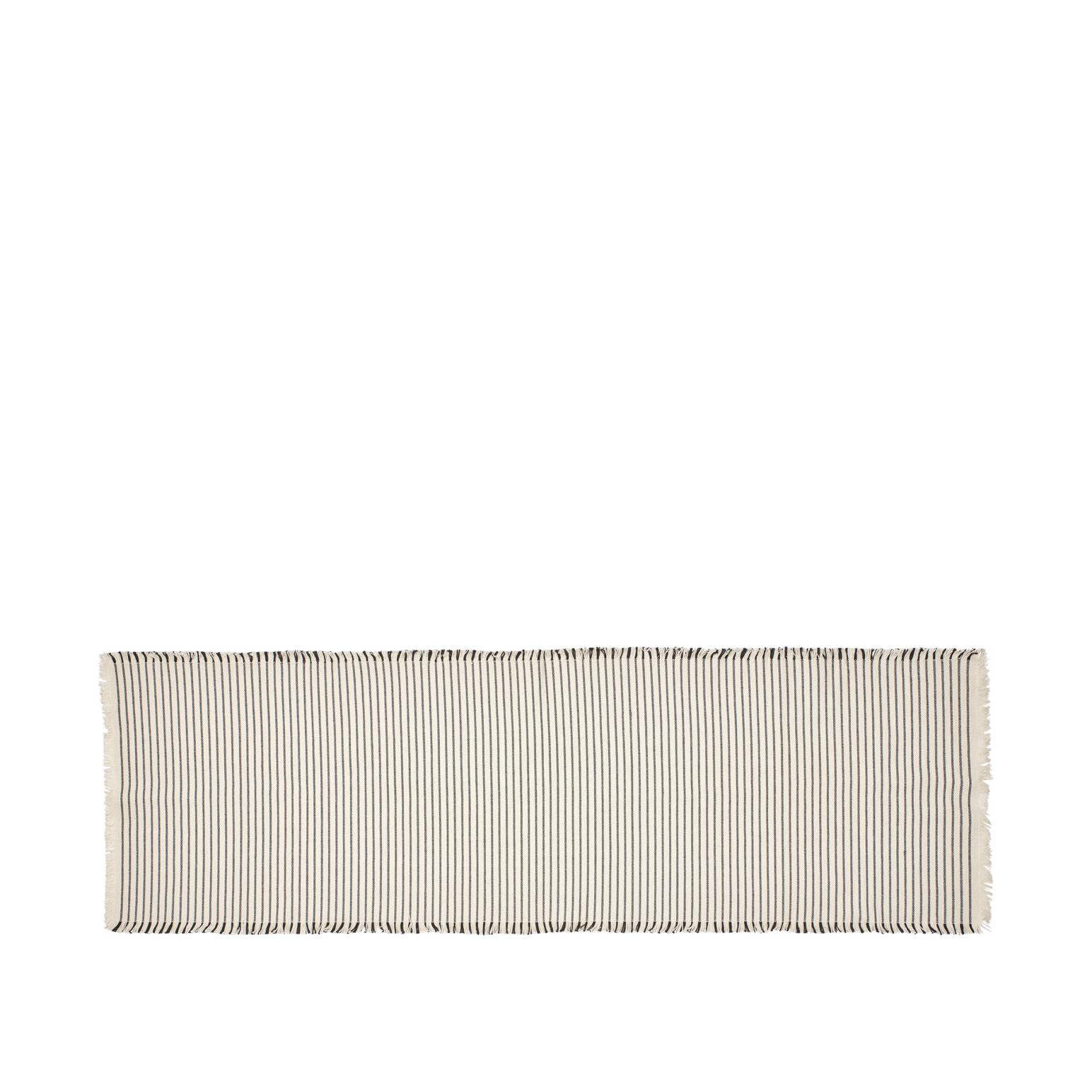 Broste Tablerunner Elouise - Off-White/Black