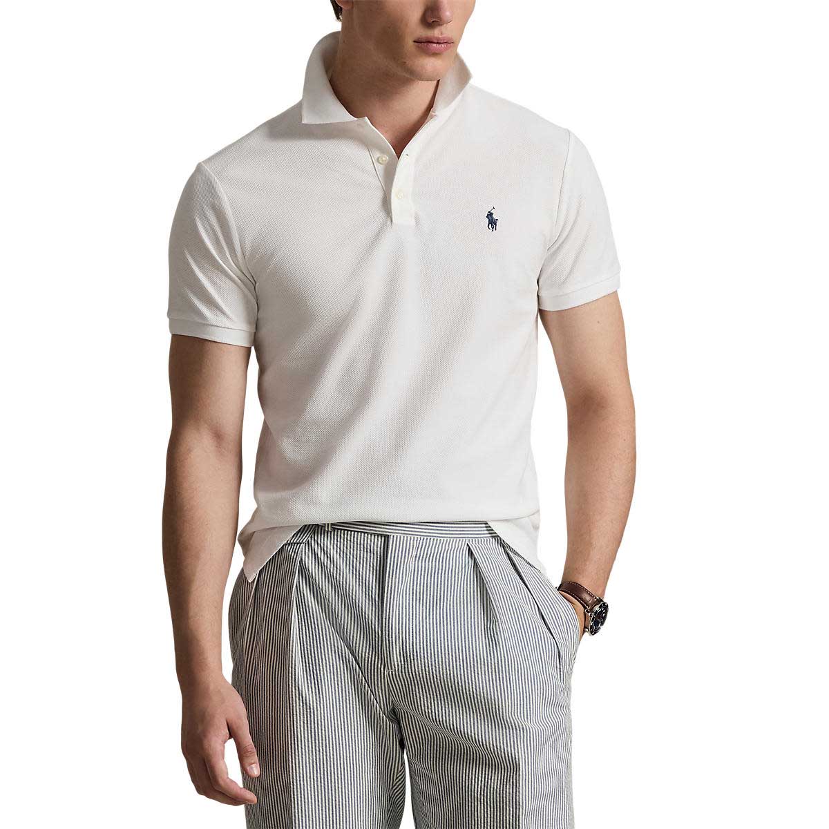 Polo Ralph Lauren Custom Slim Fit Honeycomb-Mesh Polo
