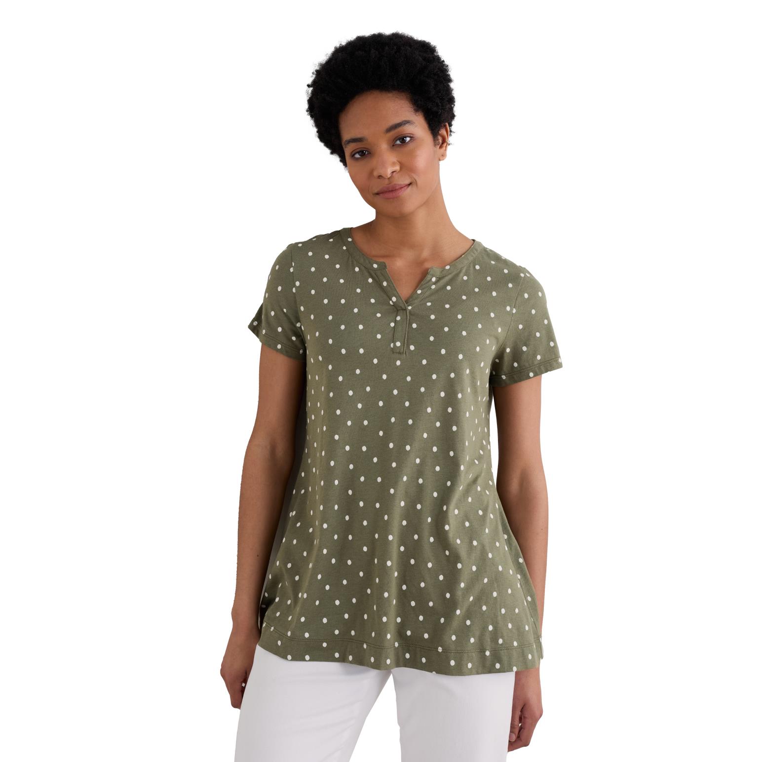 Seasalt Cornwall S/S Risso Top Little Sponge Spot Bramble