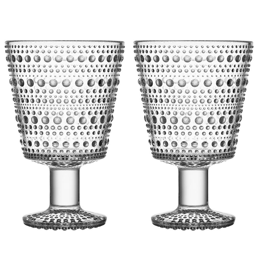 iittala Kastehelmi Universal Glass 260ml Pair Clear