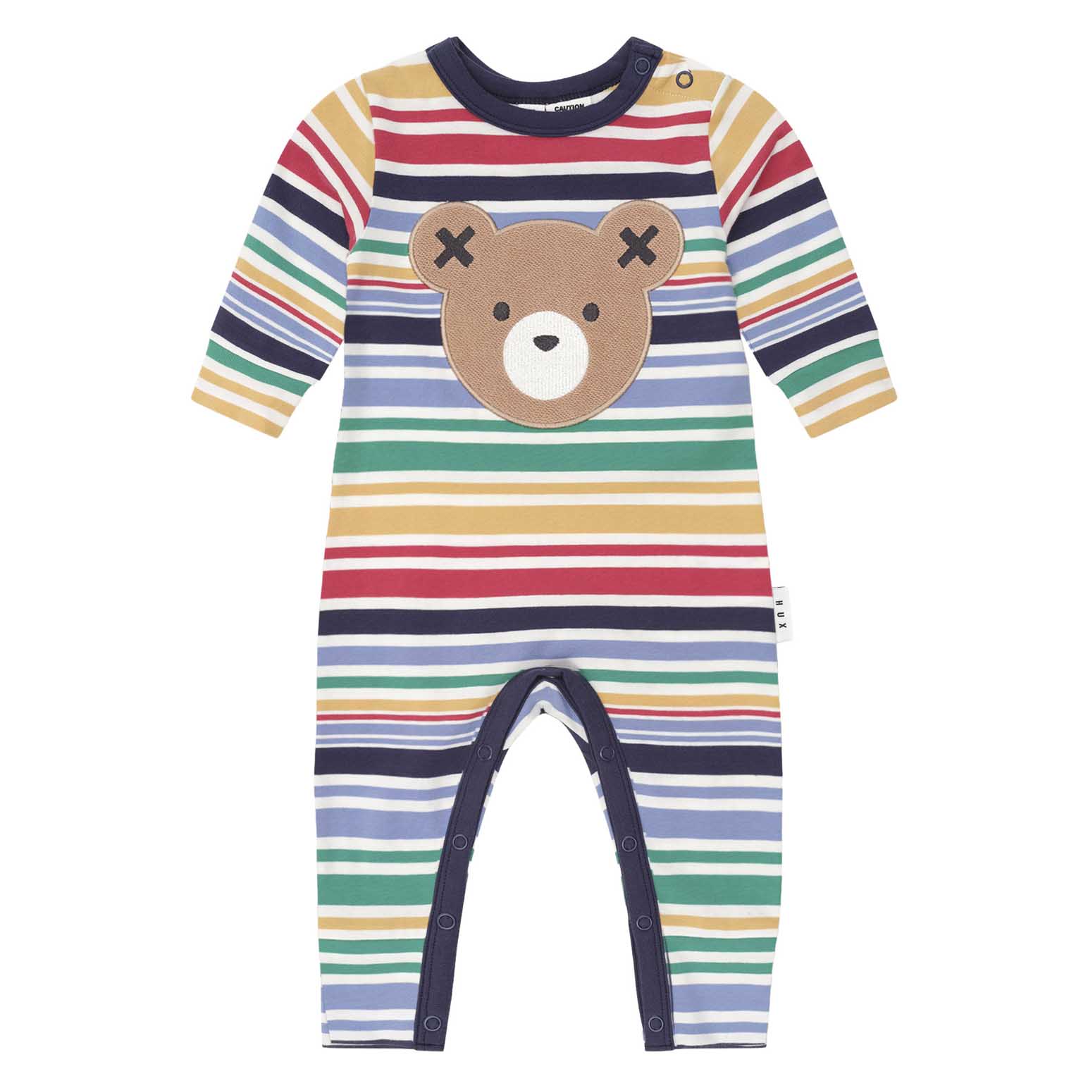Huxbaby Rainbow Stripe Huxbear Romper