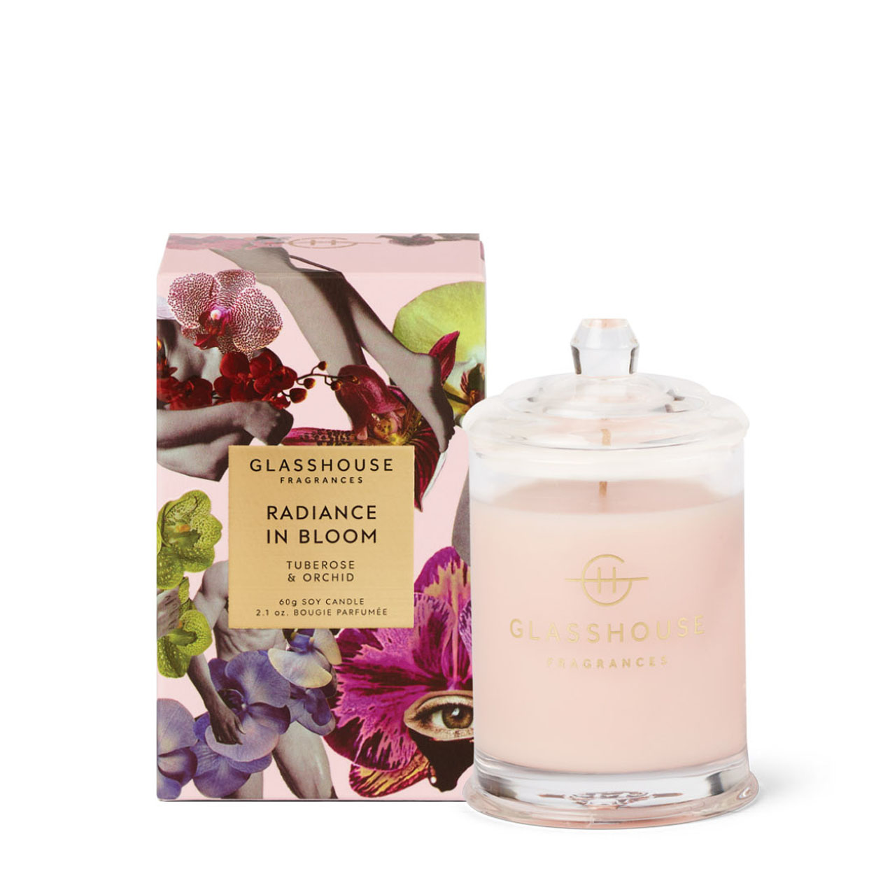 Glasshouse Fragrances Mother's Day Radiance In Bloom Soy Candle 60g