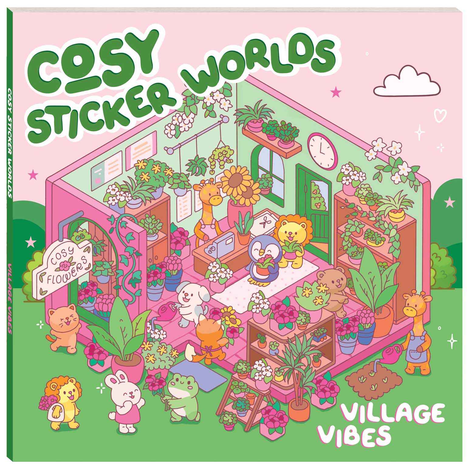 Hinkler Cosy Sticker Worlds Village Vibes