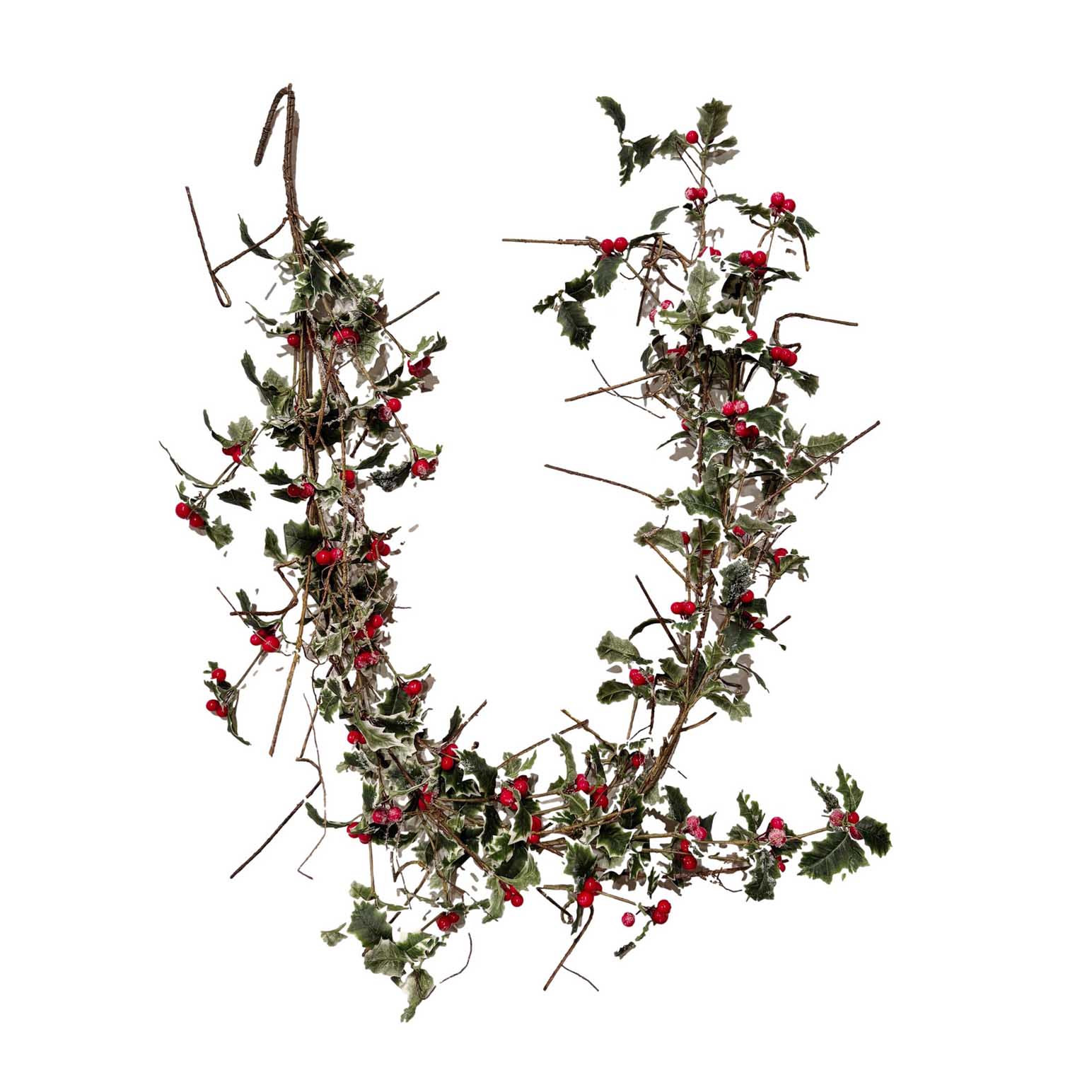 Garland With Berry & Holly Leaves 150cm