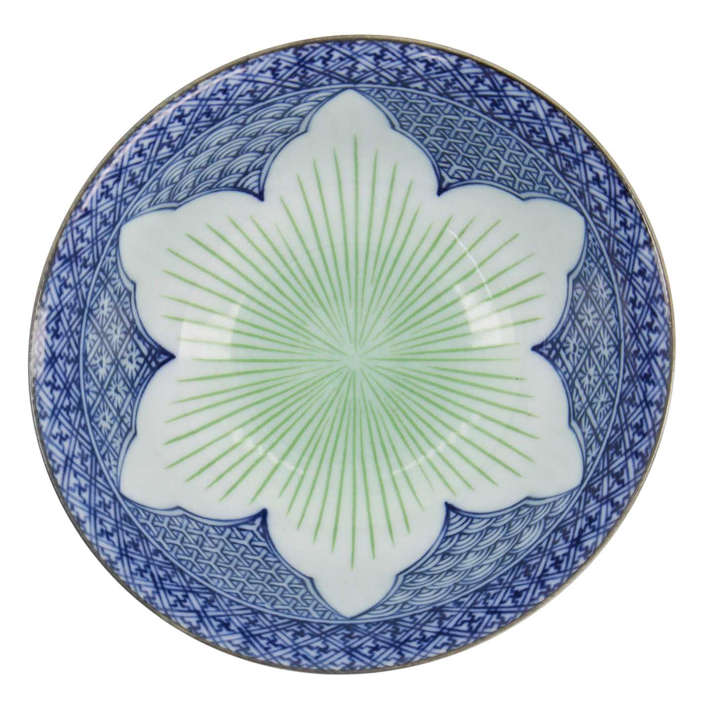 Tokyo Design Studio Lily Flower Tayo Bowl 14x6cm Blue