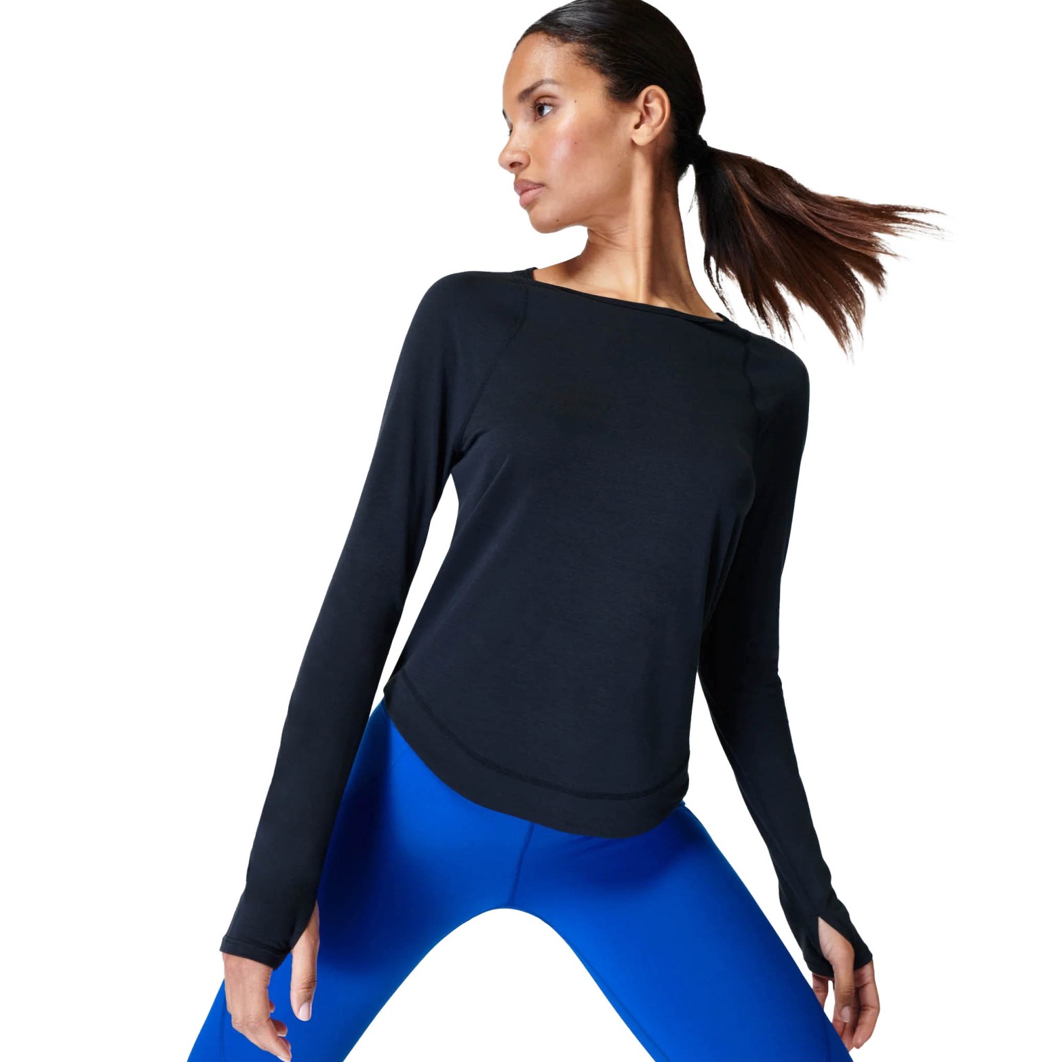 Sweaty Betty Breathe Easy Long Sleeve Top Black